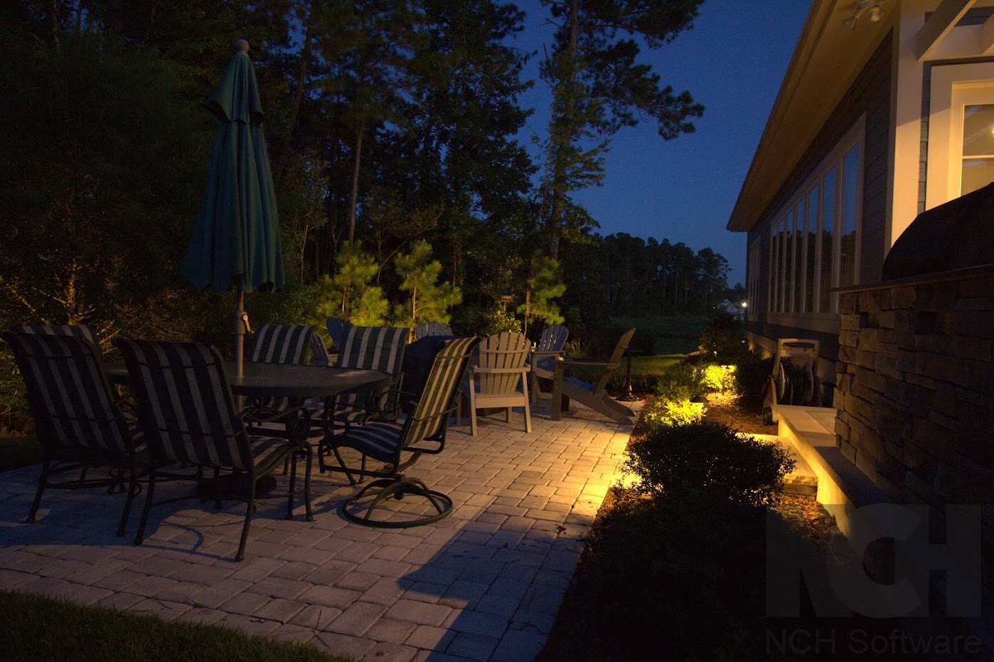 patio and deck outdoor landscape lighting